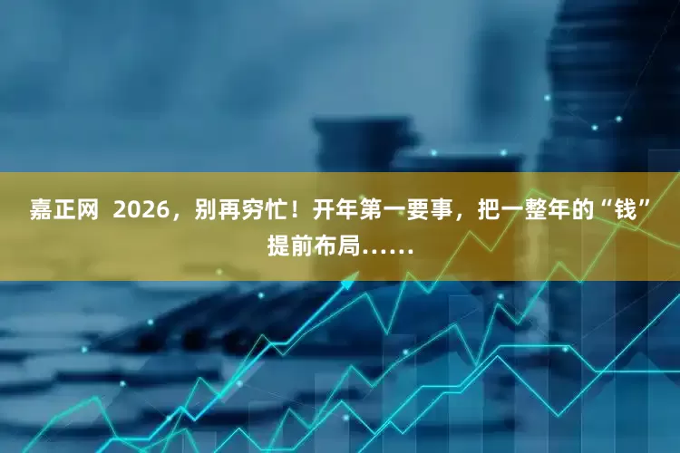 嘉正网 2026,别再穷忙!开年第一要事,把一整年的“钱”提前布局……